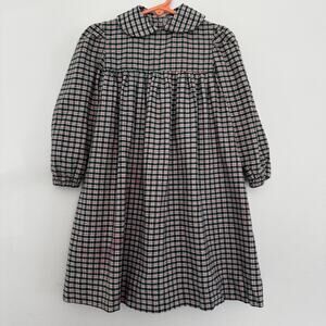Traditions by Pamela Kline 70s Vintage Plaid Country Dress Jumper